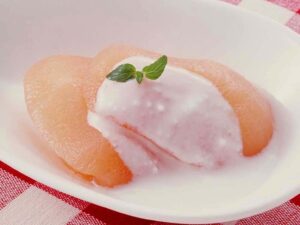 りんごのコンポートヨーグルトソース